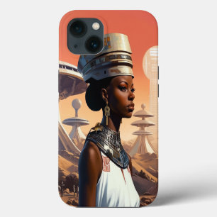 Futuristic Queen Afrofuturistic Science Fiction iPhone 13 Case