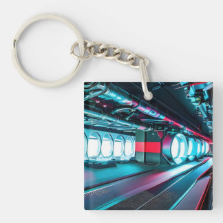 Futuristic Reactor | Advance Energy Technology Keychain