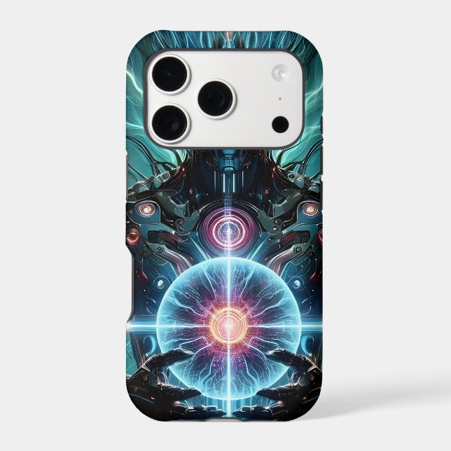 Futuristic Robot Cosmic Core Cyberpunk Case-Mate iPhone Case (Back)