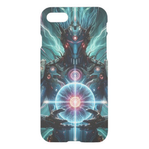 Futuristic Robot Cosmic Core Cyberpunk iPhone SE/8/7 Case