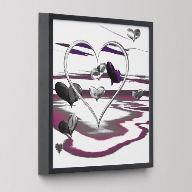 Futuristic Romance Peel And Stick Photo Tile (Angled)