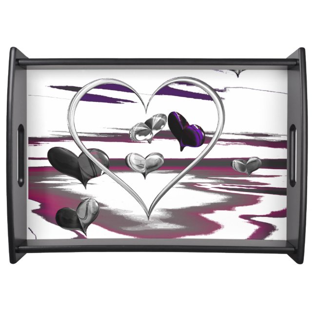 Futuristic Romance Serving Tray (Front)
