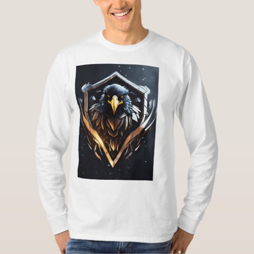 Futuristic Snow Style Eagle Logoâ T_Shirt