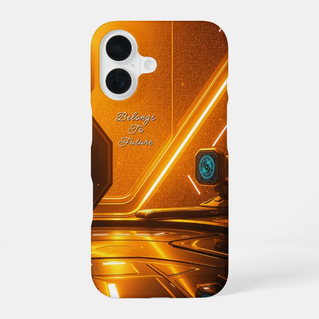 Futuristic Space Station Interior Iphone Case (Back)