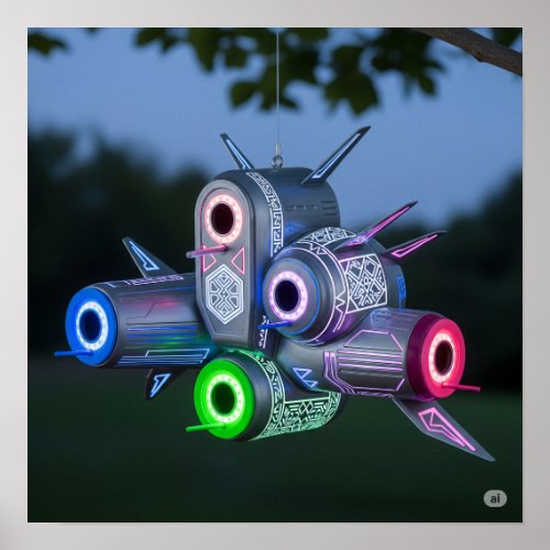 Futuristic Spaceship Birdhouse