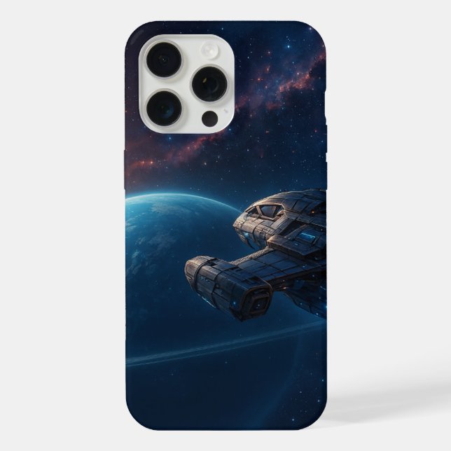 Futuristic Spaceship Iphone Case (Back)