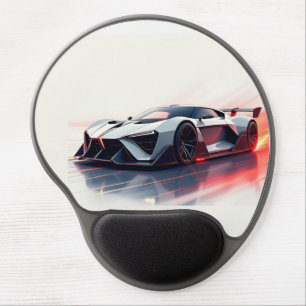 Futuristic Sports Car – Sleek AI-Generated Design  Gel Mouse Pad