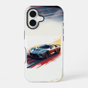 Futuristic Sports Car – Sleek AI-Generated Design  iPhone 16 Case