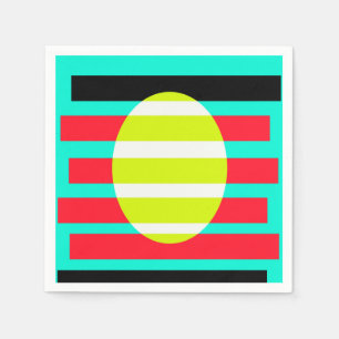 Futuristic sunset napkins