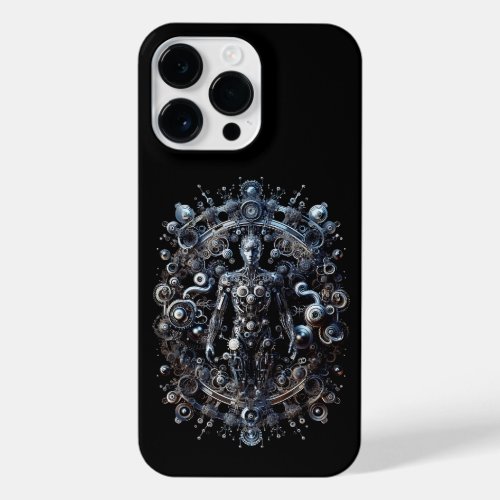 Futuristic Symphony _ Metallic Design Mechanical  iPhone 14 Pro Max Case