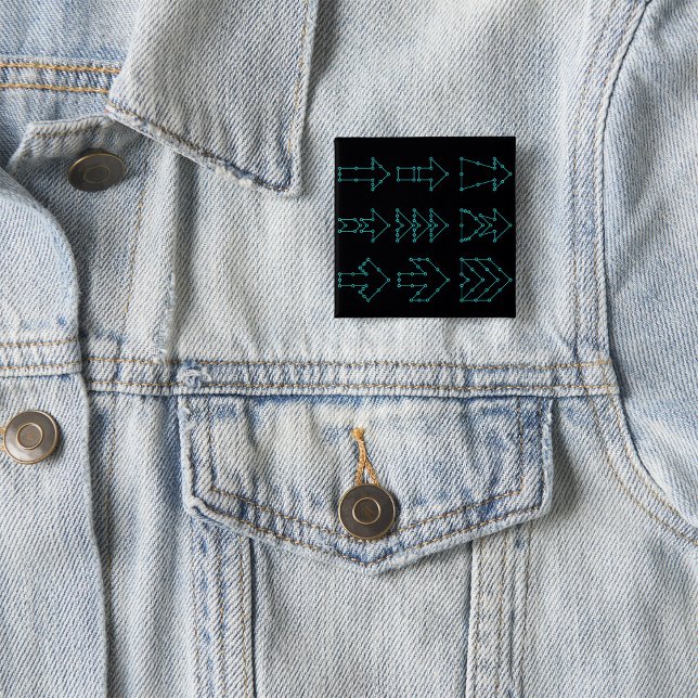 Futuristic Tech Arrow Circuit Design Button (Creator Uploaded)