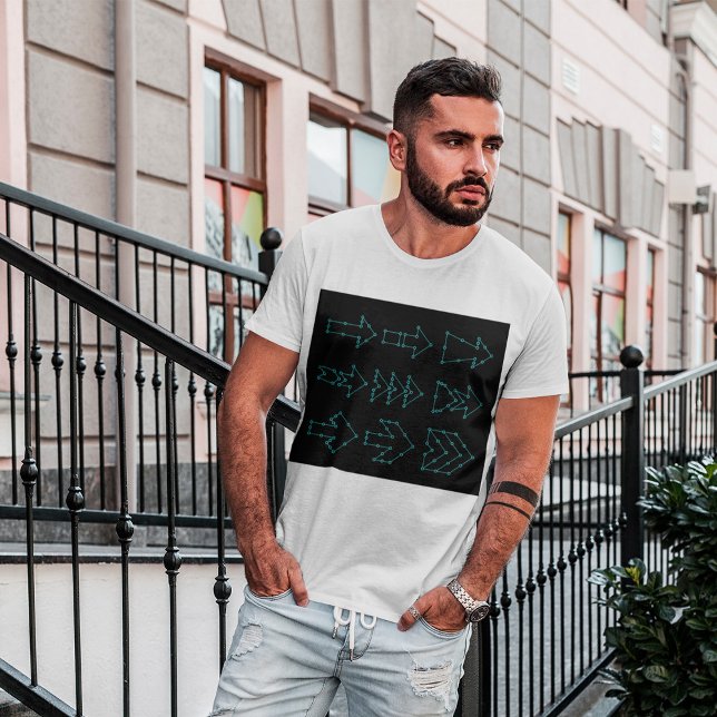 Futuristic Tech Arrow Circuit Design T-Shirt (Creator Uploaded)