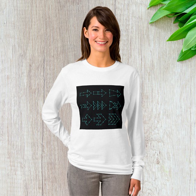 Futuristic Tech Arrow Circuit Design T-Shirt (Creator Uploaded)