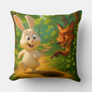 Futuristic Tech Wall Art – Electric Blue & Neon Gr Throw Pillow