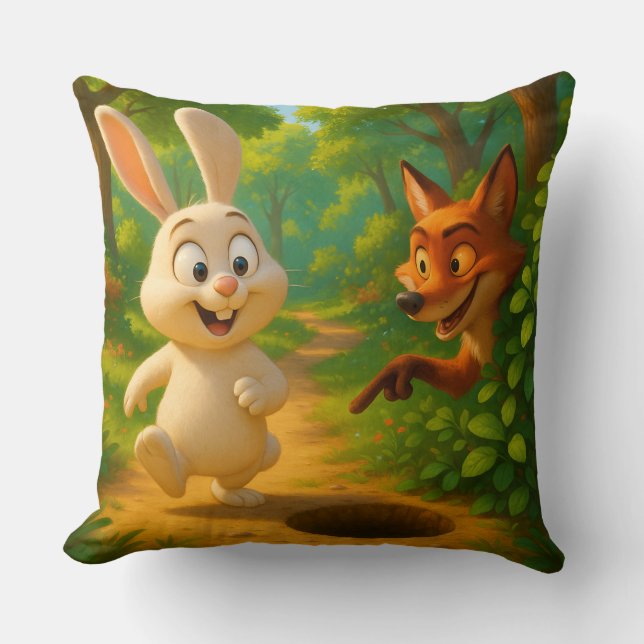 Futuristic Tech Wall Art – Electric Blue & Neon Gr Throw Pillow (Front)