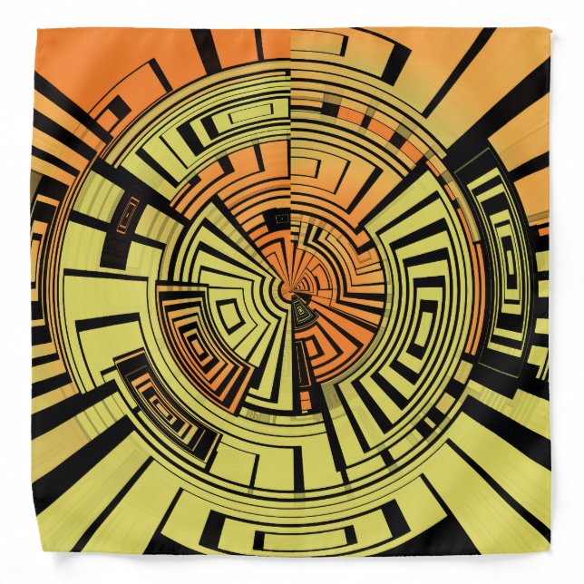 Futuristic technology abstract bandana (Front)