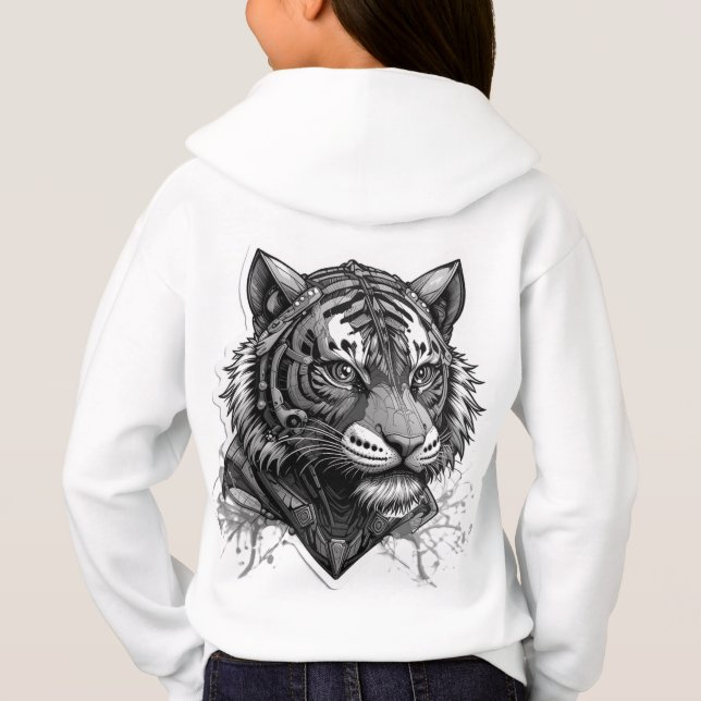 Futuristic Tiger Hoodie (Back)