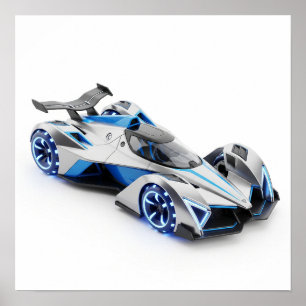 Futuristic Toy Car Poster