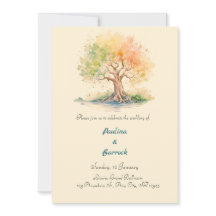 futuristic tree invitation