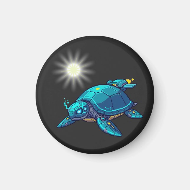 Futuristic Turtle Magnet (Front)