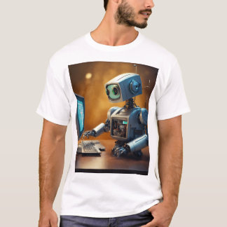 Futuristic Vibes •  Robot Design •  Tech-Inspired  T-Shirt