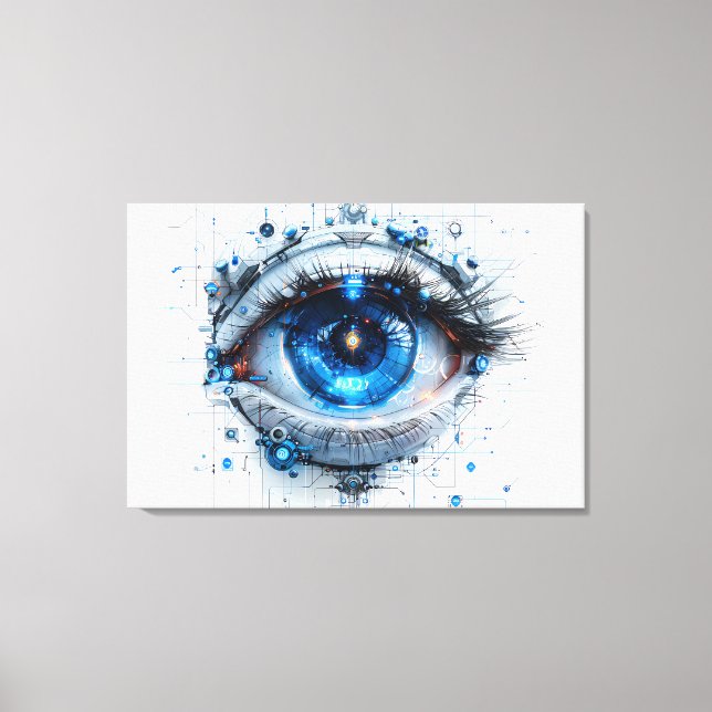 👁️ Futuristic Vision Art Print 👁️ (Front)