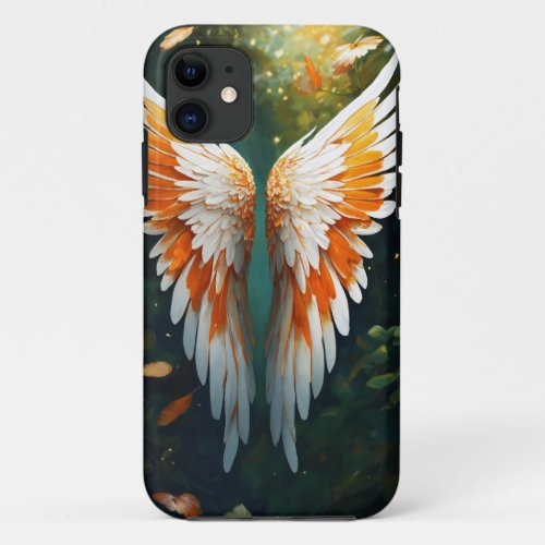 Futuristic Wing Tattoo Art Mobile Cover Design