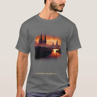 Futuristic Wuerzburg 2045 Artwork T-Shirt