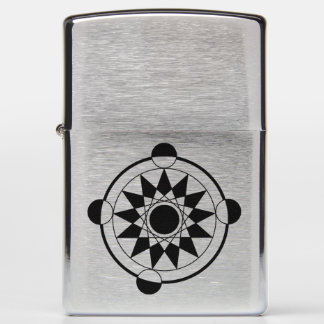 FuturisticGeometric Crop Circle Mandala Zippo Lighter
