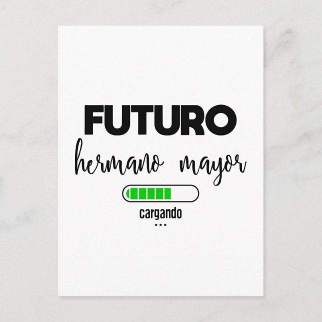 Futuro hermano mayor cargando postcard (Front)