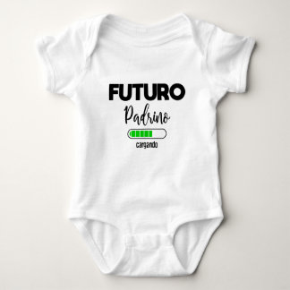 Futuro padrino cargando baby bodysuit