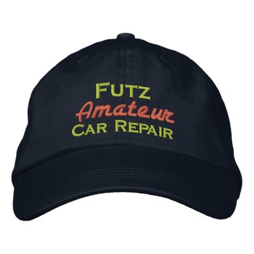 Futz Amateur Car Care Embroidered Baseball Cap