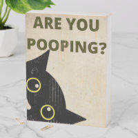 Fuuny Black cat Are you pooping 