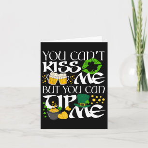 Fuuny Irish St Patrick's Day Waitress Rtender Sham Card
