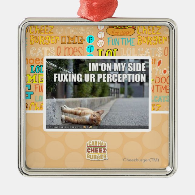 Fuxing Ur Perception Metal Ornament (Front)