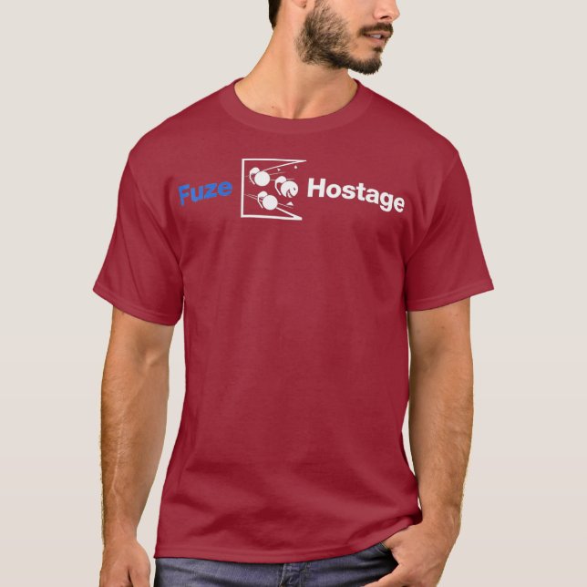 Fuze Hostage  Funny Gaming T-Shirt (Front)