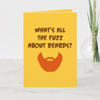 Fuzz About Beards (birthday) Card