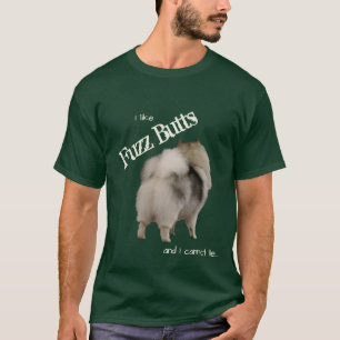 Fuzz Butts T-Shirt by BeauKees Keeshonden