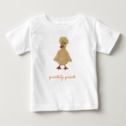 Fuzz Duck Duckling Ducky Custom Baby T_Shirt