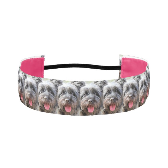 Fuzzy  athletic headband (Front)