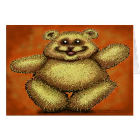 Fuzzy Bear Cards (Front Horizontal)