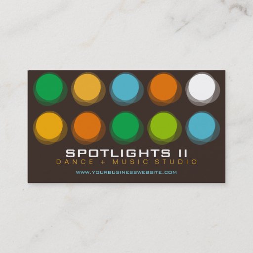 Customizable Fuzzy Blur Color Dots Retro Pop Fun Profile Card Business Card