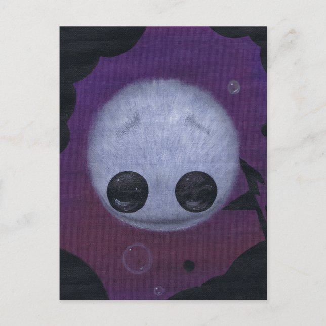 fuzzy bubble ball postcard (Front)