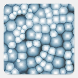 Fuzzy Bubbles Square Sticker
