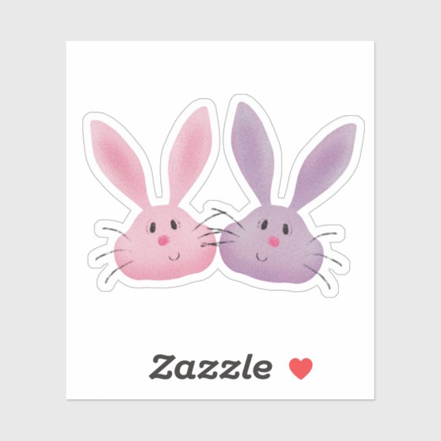 Fuzzy bunnies sticker (Sheet)