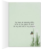 fuzzy bunny tail plant-thinking of you cards (Inside (Right))