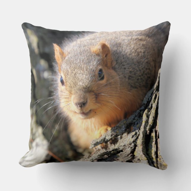 Fuzzy butt throw pillow (Front)