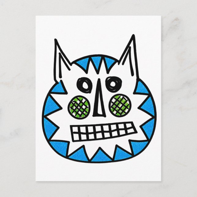 Fuzzy cat postcard (Front)