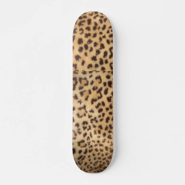 Fuzzy Cheetah Skateboard Deck (Front)
