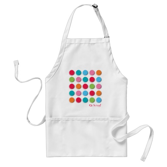 Fuzzy Color Dots Fun Colorful Custom / Gift Apron (Front)